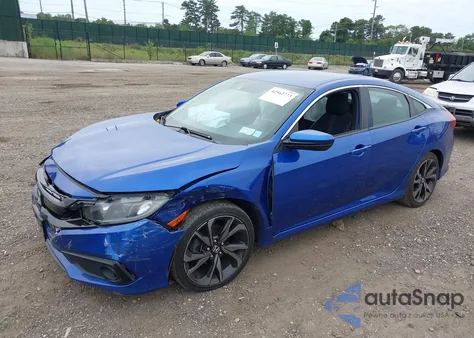 2020 Honda Civic Sport из США, поврежденный, VIN 2HGFC2F86LH547253